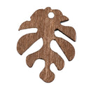 Wood Leaf Charm