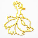 Six Tailed Fox Hollow Frame Pendant