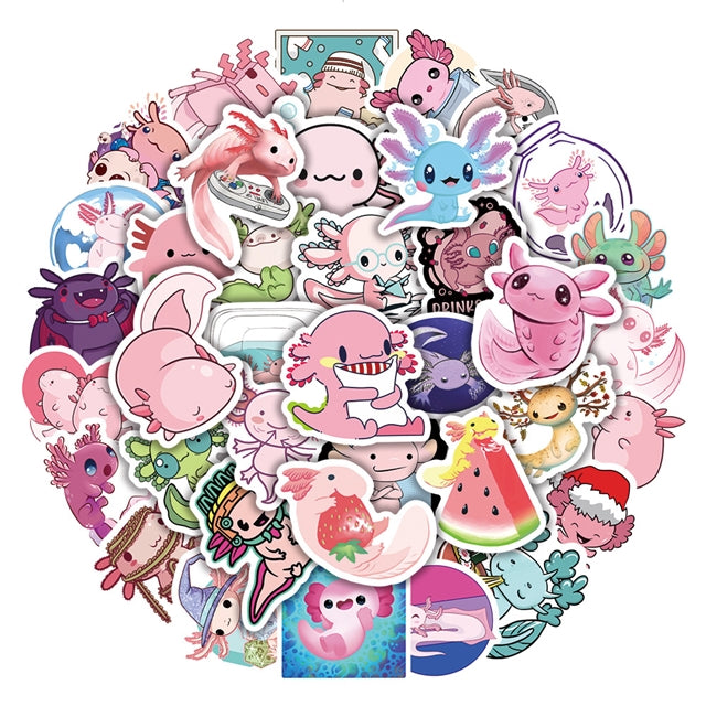 Axolotl Sticker Pack  (50 stickers)