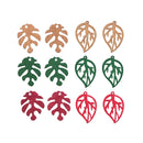 Wood Leaf Charm