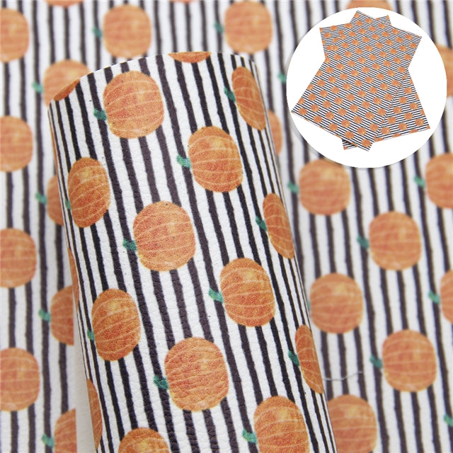 Pumpkin Stripes Litchi Sheet