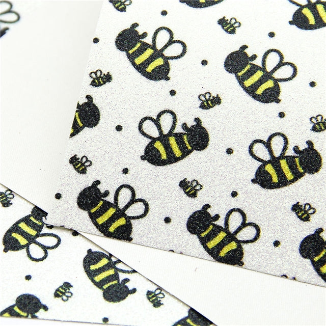 Bees and Dots Fine Glitter Sheet