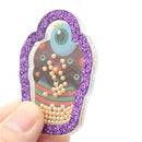 Monster Cupcake Pearl Shaker Resin