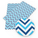 Police Chevron Faux Leather Sheet