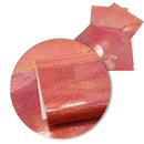 Orange Laser Dot Faux Leather Sheet