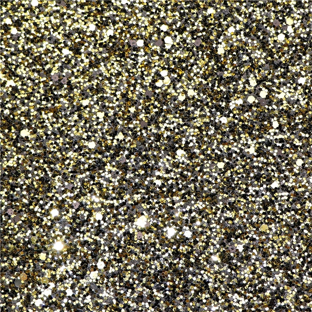 Black and Gold Sparkle Chunky Glitter Roll