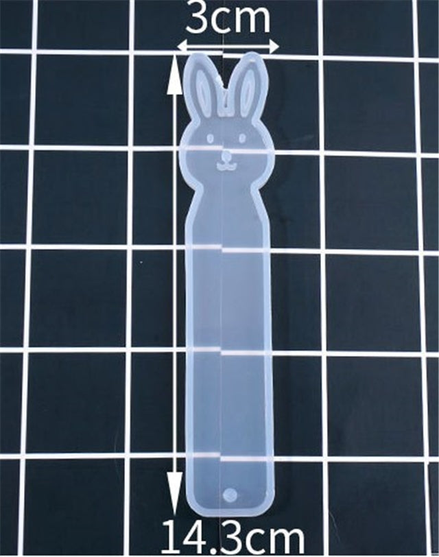 Rabbit Bookmark Resin Mold