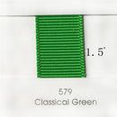 1.5" Solid Classical Green Ribbon