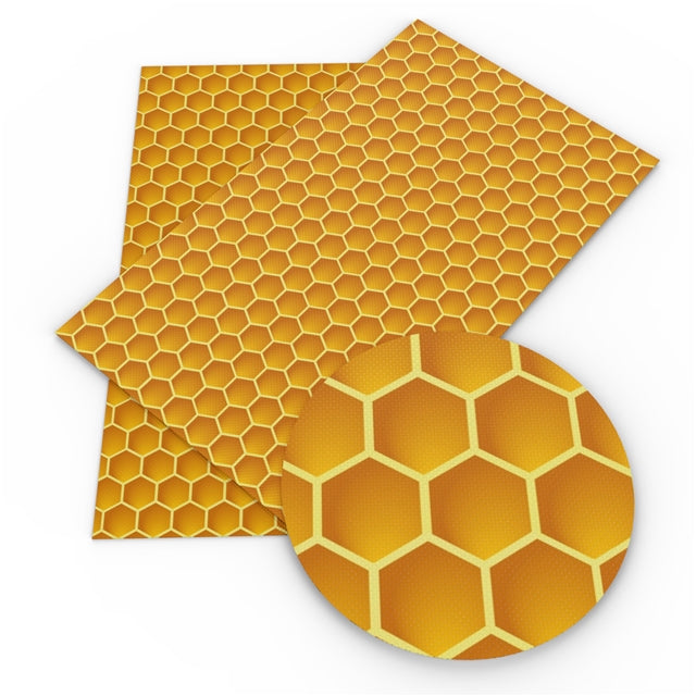 Honeycomb Faux Leather Sheet