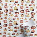 Watercolor Floral Pumpkins Chunky Glitter Sheet