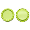 Green Flattened Bottle Cap - Pack of 10