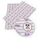 Floral Husky Faux Leather Sheet