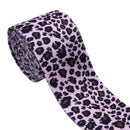 3" Pink Leopard Velvet Ribbon