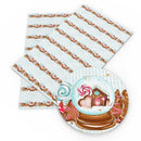 Snow Globe Faux Leather Sheet