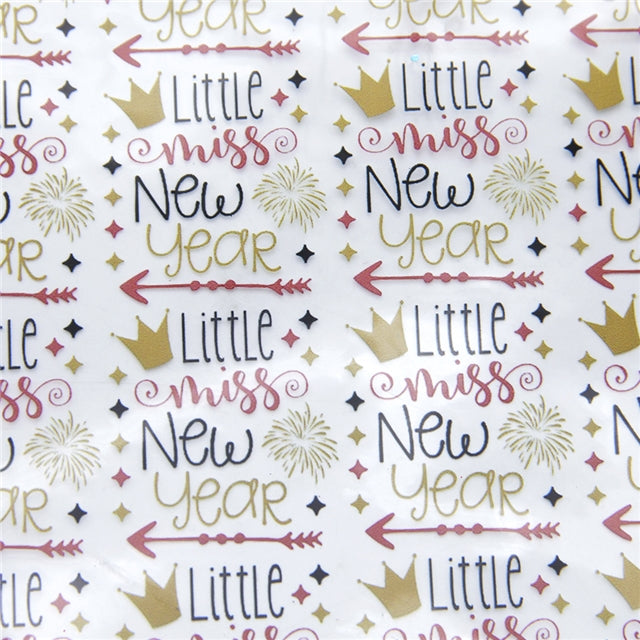 Little Miss New Year Clear Jelly Sheet
