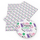 Little Miss Cotton Tail Faux Leather Sheet