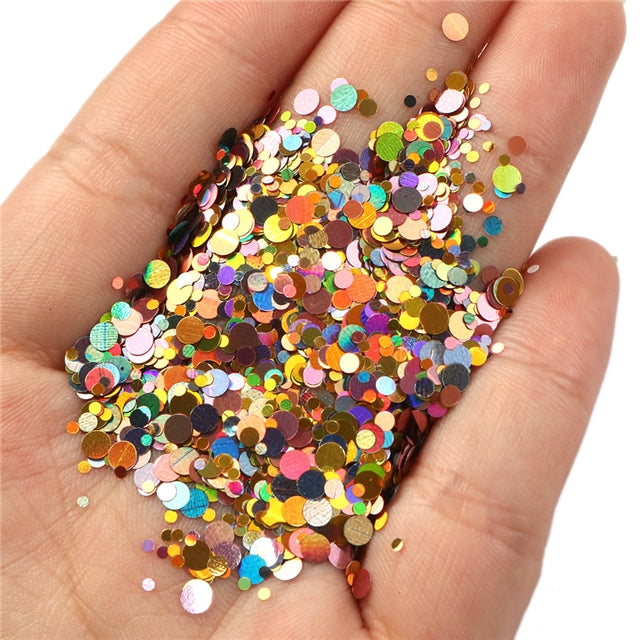 Gold and Pink Glitter 10g bag