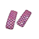 80mm Hot Pink Metallic Mermaid Scale Snap Clip - Pack of 2