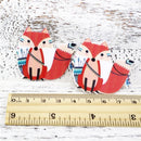 Boho Sitting Fox Planar Resin - Pack of 5