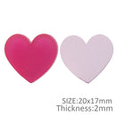 Frosted Heart Planar Resin - Pack of 5