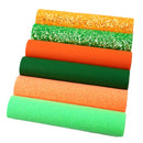 St. Patrick's Day Glitter and Litchi Sheet Pack (6 sheets)