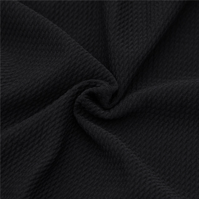 Solid Black Bullet Liverpool Fabric - Half Yard