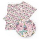 Pineapple Mermaid Faux Leather Sheet