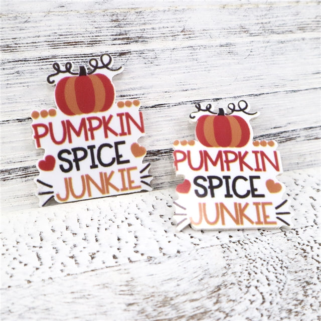 Pumpkin Spice Junkie Planar Resin - Pack of 5