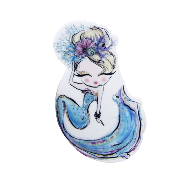 Watercolor Mermaid Planar Resin - Pack of 5