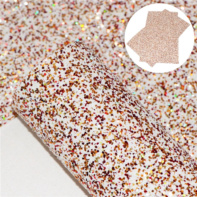 Red Multicolor Chunky Glitter Sheet