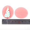 Pink Christmas Tree Acrylic Charm