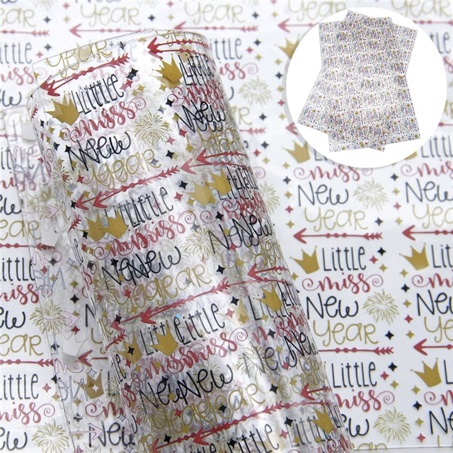 Little Miss New Year Clear Jelly Sheet