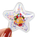 Christmas Star PVC Shaker Applique