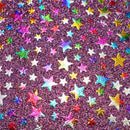 Foil Stars Fine Glitter Sheet