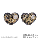 Gold and Black 3D Resin - Pack of 5