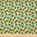 Scattered Sunflowers Bullet Liverpool Fabric - Half Yard