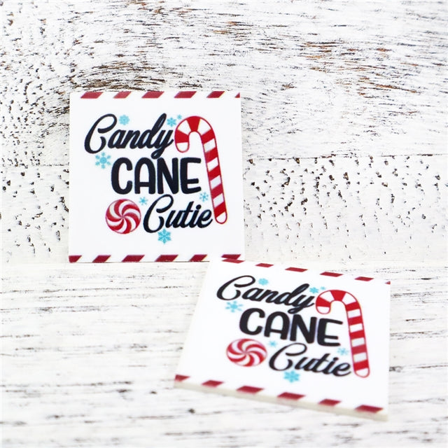 Candy Cane Cutie Planar Resin - Pack of 5