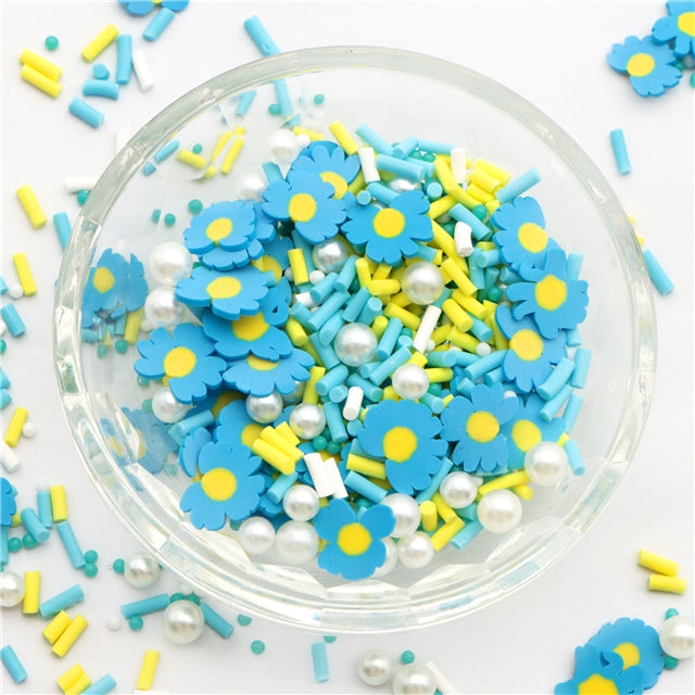 Blue Flower Clay Mix 10g bag