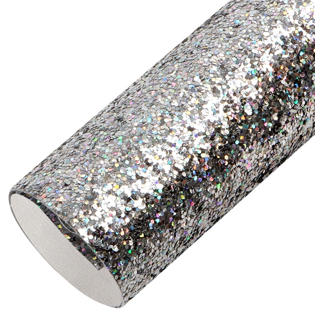Silver Holo Chunky Glitter Sheet