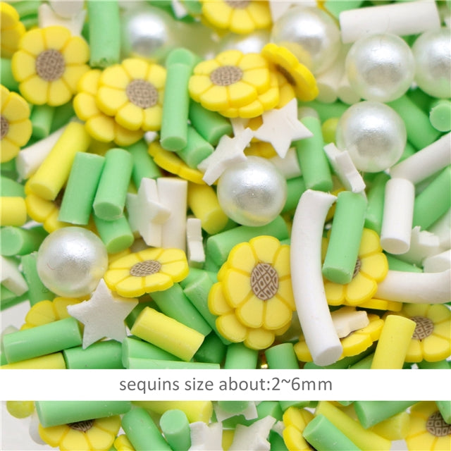 Yellow Flower Clay Mix 10g bag