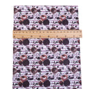 Peonies Stripes Faux Leather Sheet