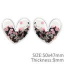 Halloween Ghost Heart PVC Shaker Applique