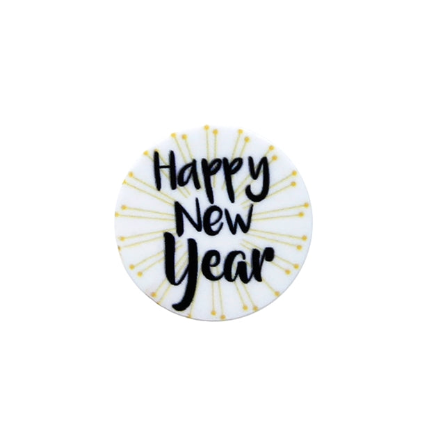 Happy New Year Planar Resin - Pack of 5