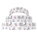 1" Watercolor School Supplies Ribbon