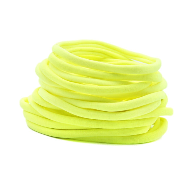 Fluorescent Yellow Nylon Headband