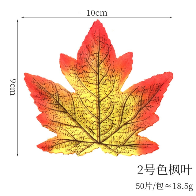4" Fake Maple Leaf - Pack of 50