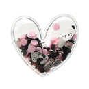 Halloween Ghost Heart PVC Shaker Applique