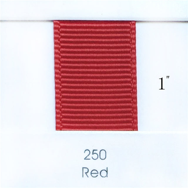 1" Solid Red Ribbon