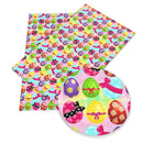 Rainbow Easter Eggs Faux Leather Sheet
