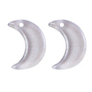 Blue Moon Czech Glass Charm